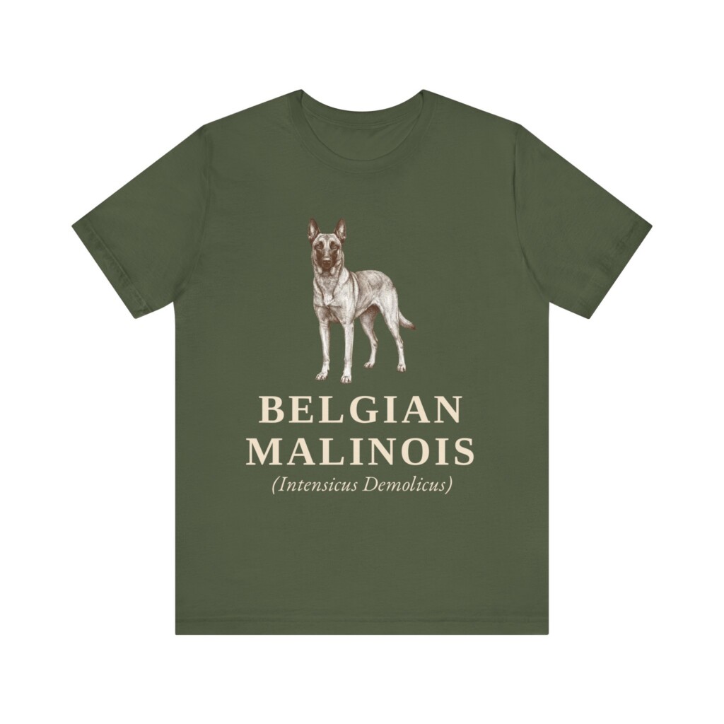 Belgian Malinois Latin Shirt, Vintage Dog Sketch Tee, Dog Latin Gift
