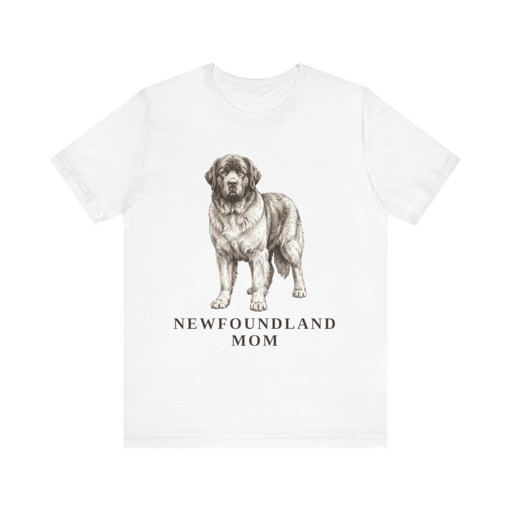 Newfoundland Dog Mom Shirt, Vintage Dog Sketch Tee, Dog Mom Gift Newfoundland Dog Mom Shirt, Vintage Dog Sketch Tee, Dog Mom Gift