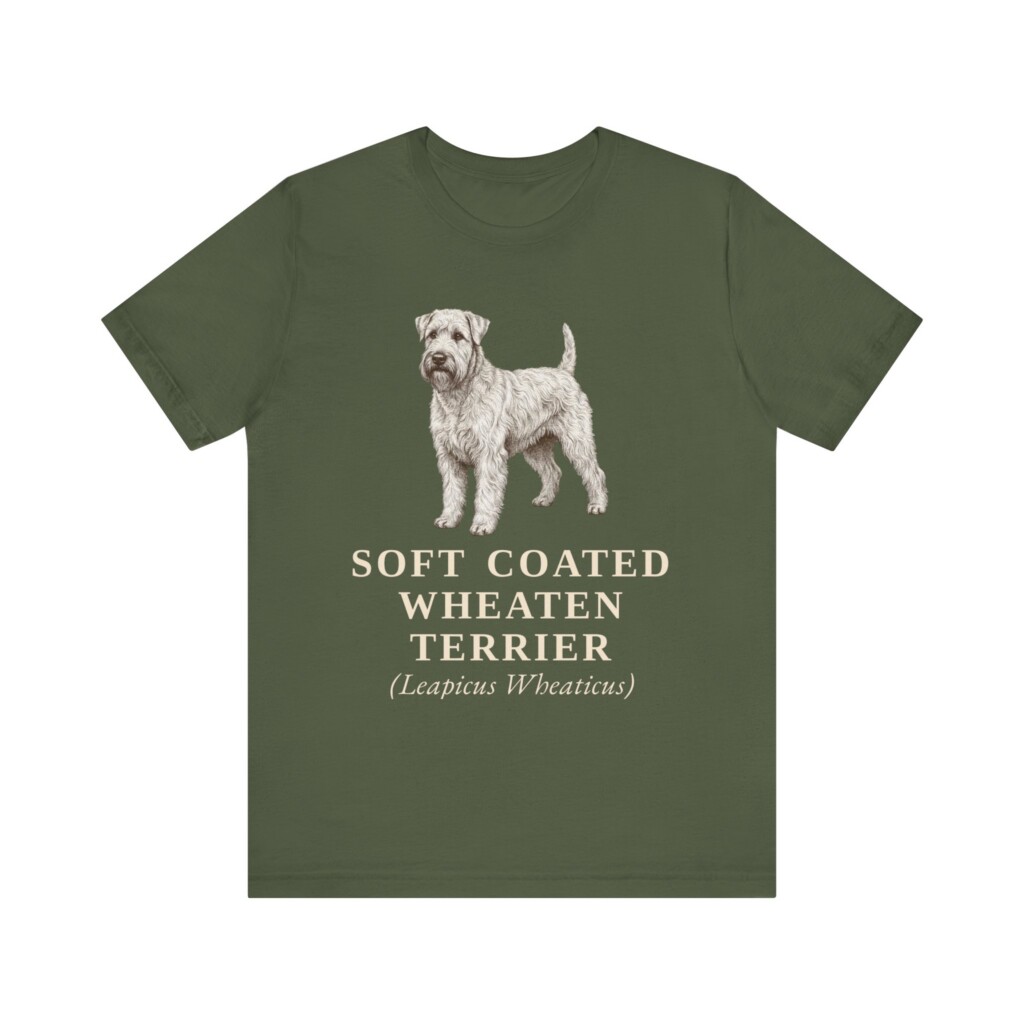 Soft Coated Wheaten Terrier Latin Shirt, Vintage Dog Sketch Tee, Dog Latin Gift