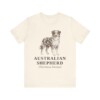 Australian Shepherd Latin Shirt, Vintage Dog Sketch Tee, Dog Latin Gift Australian Shepherd Latin Shirt, Vintage Dog Sketch Tee, Dog Latin Gift