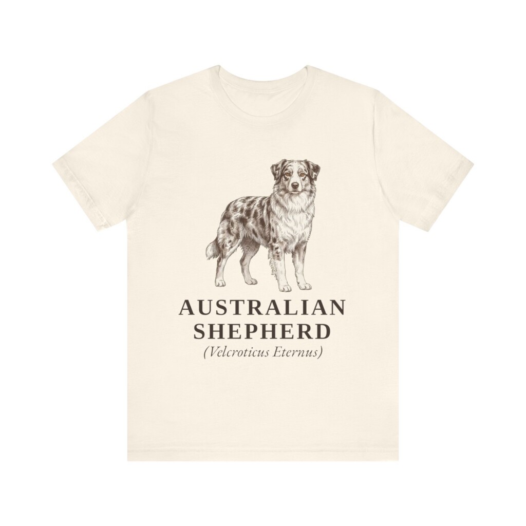 Australian Shepherd Latin Shirt, Vintage Dog Sketch Tee, Dog Latin Gift Australian Shepherd Latin Shirt, Vintage Dog Sketch Tee, Dog Latin Gift