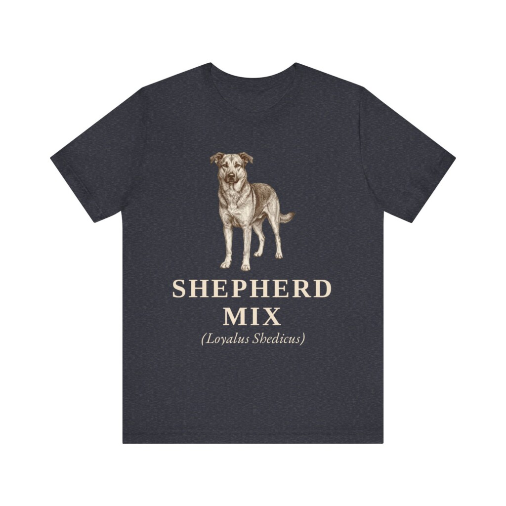 Shepherd Mix Latin Shirt, Vintage Dog Sketch Tee, Dog Latin Gift