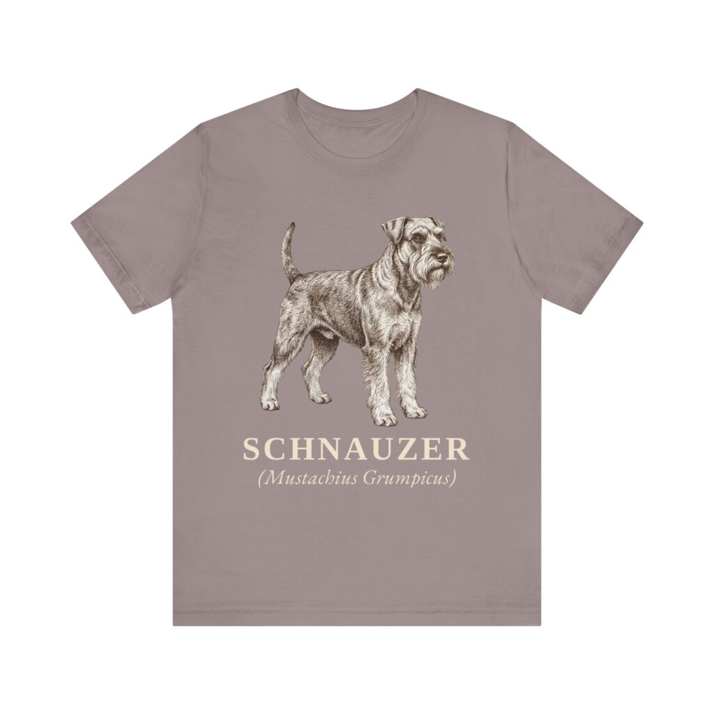 Standard Schnauzer Latin Shirt, Vintage Dog Sketch Tee, Dog Latin Gift Standard Schnauzer Latin Shirt, Vintage Dog Sketch Tee, Dog Latin Gift