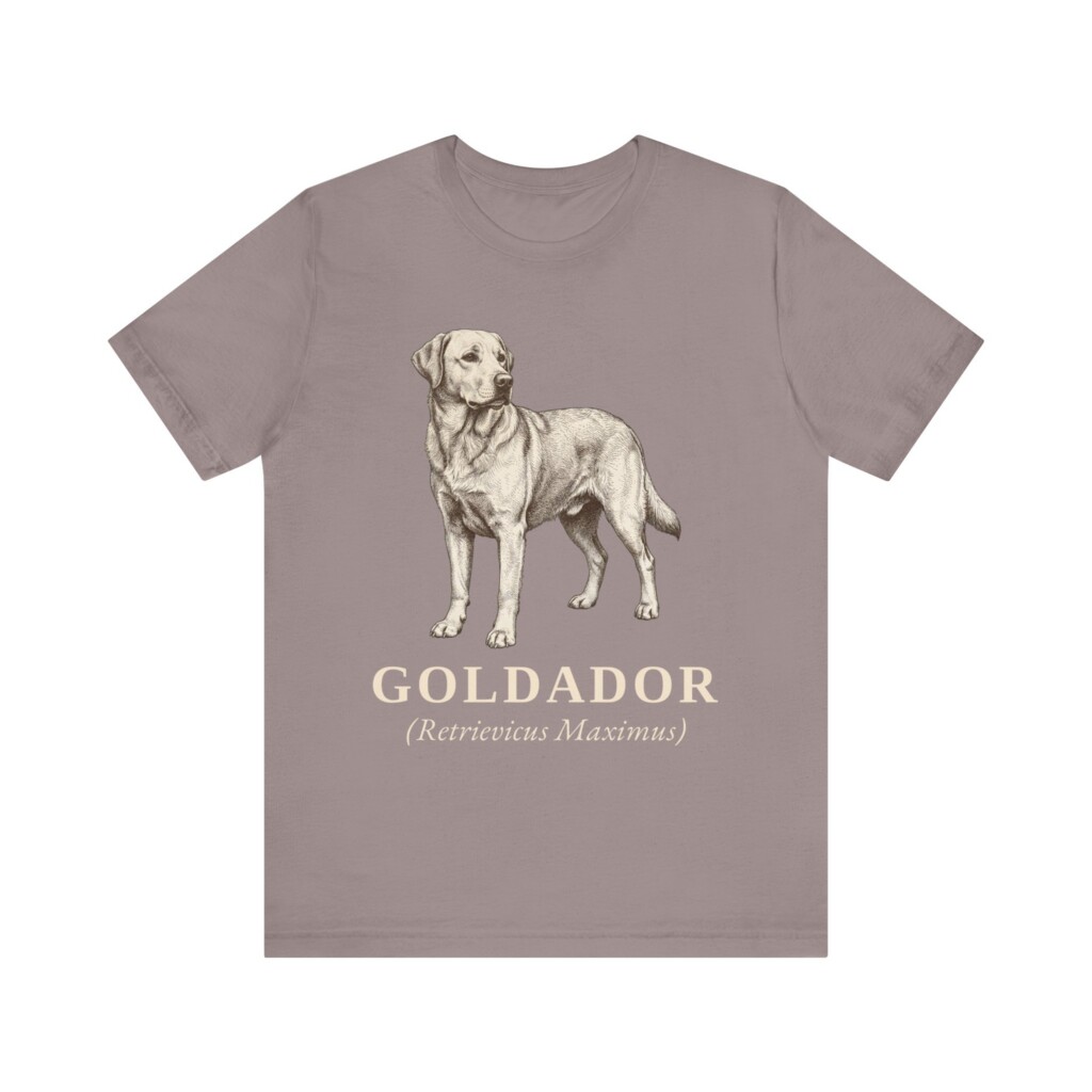 Goldador Latin Shirt, Vintage Dog Sketch Tee, Dog Latin Gift