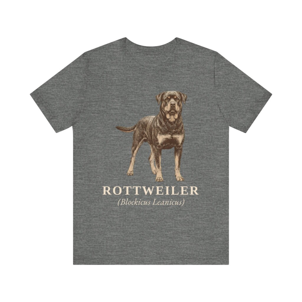 Rottweiler Latin Shirt, Vintage Dog Sketch Tee, Dog Latin Gift