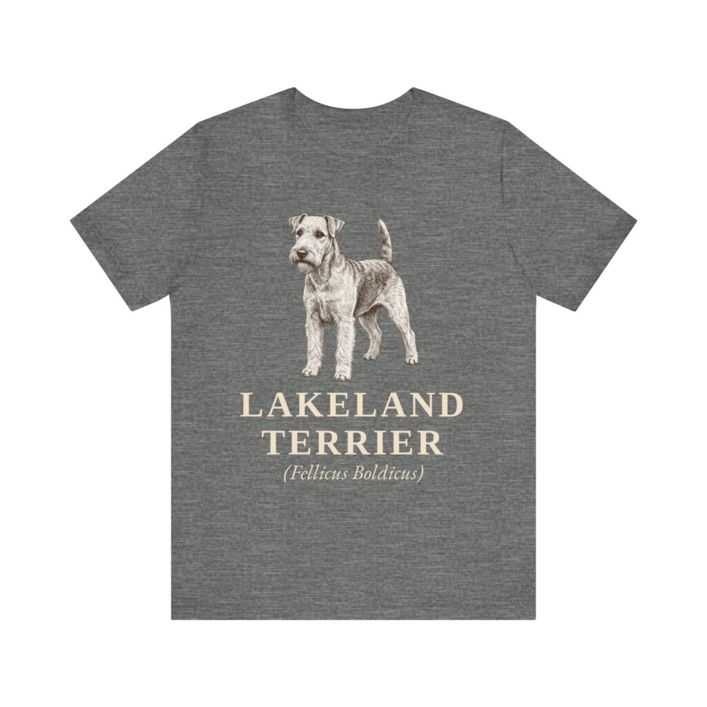 Lakeland Terrier Latin Shirt, Vintage Dog Sketch Tee, Dog Latin Gift