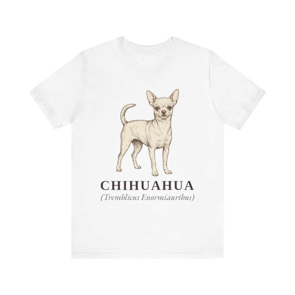 Chihuahua Latin Shirt, Vintage Dog Sketch Tee, Dog Latin Gift
