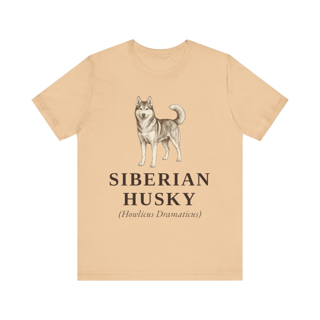 Siberian Husky Latin Shirt, Vintage Dog Sketch Tee, Dog Latin Gift Siberian Husky Latin Shirt, Vintage Dog Sketch Tee, Dog Latin Gift
