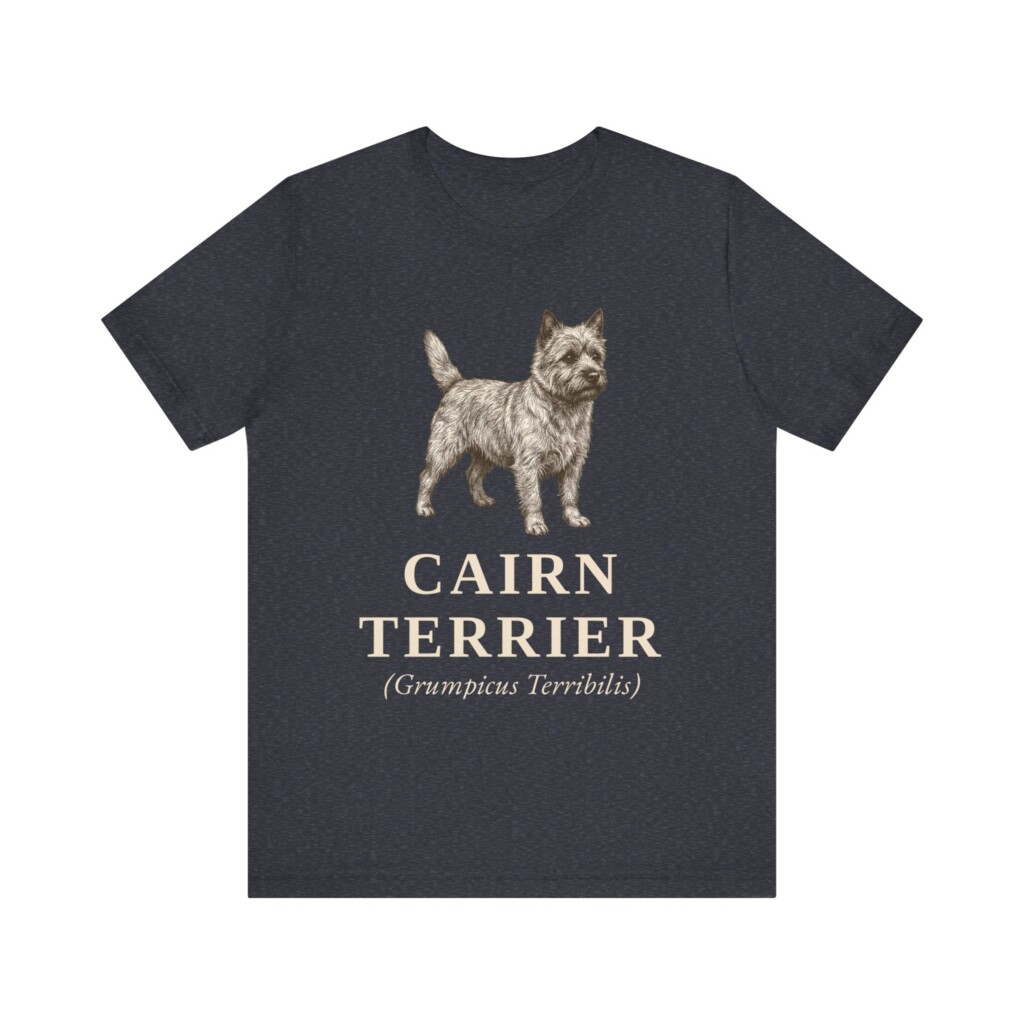 Cairn Terrier Latin Shirt, Vintage Dog Sketch Tee, Dog Latin Gift