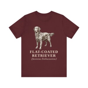 Flat-Coated Retriever Latin Shirt, Vintage Dog Sketch Tee, Dog Latin Gift