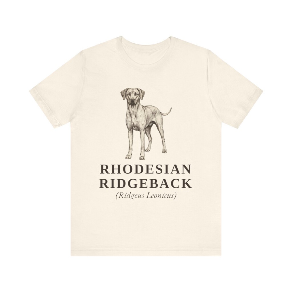 Rhodesian Ridgeback Latin Shirt, Vintage Dog Sketch Tee, Dog Latin Gift