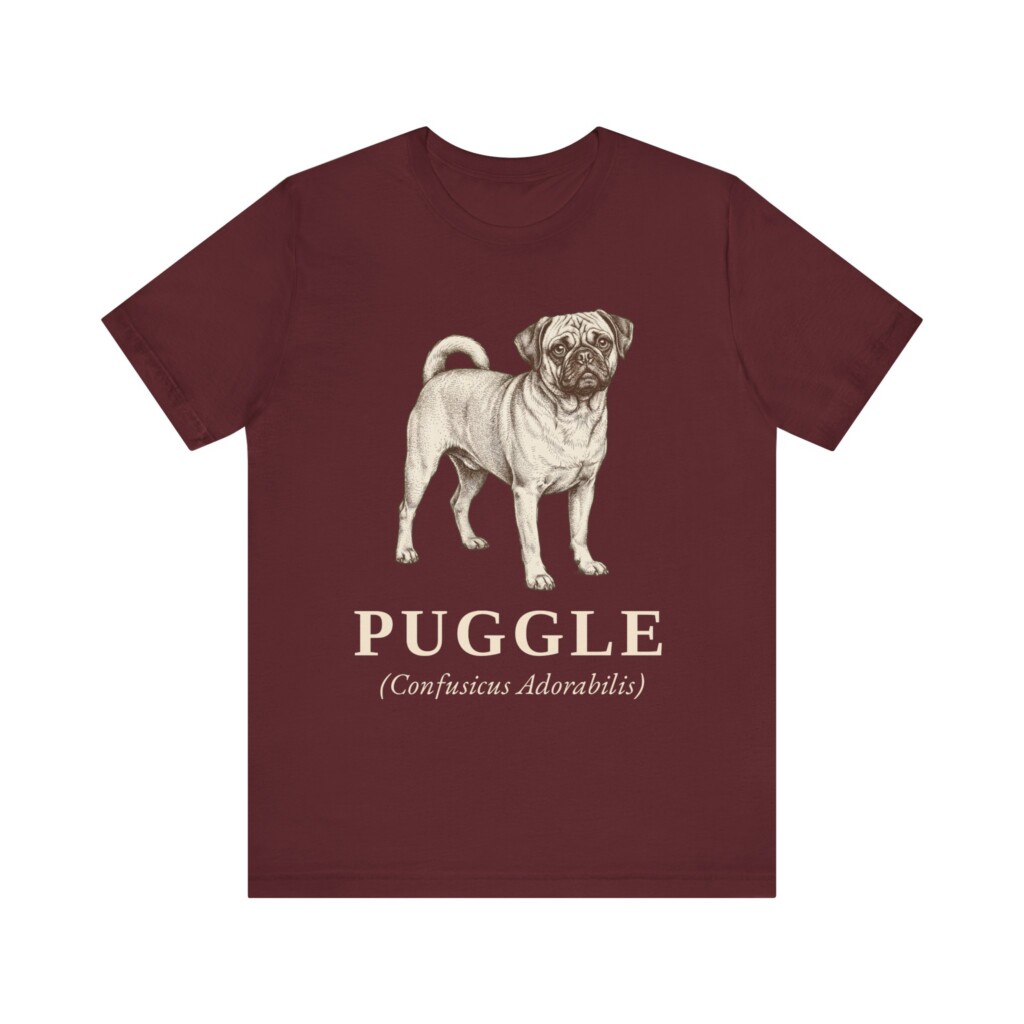 Puggle Latin Shirt, Vintage Dog Sketch Tee, Dog Latin Gift Puggle Latin Shirt, Vintage Dog Sketch Tee, Dog Latin Gift