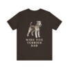 Fox Terrier (Wire) Dad Shirt, Vintage Dog Sketch Tee, Dog Dad Gift