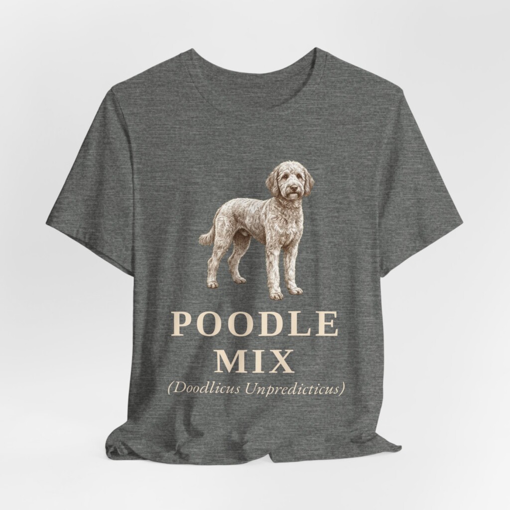 Poodle Mix Latin Shirt, Vintage Dog Sketch Tee, Dog Latin Gift Poodle Mix Latin Shirt, Vintage Dog Sketch Tee, Dog Latin Gift