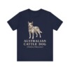 Australian Cattle Dog Latin Shirt, Vintage Dog Sketch Tee, Dog Latin Gift