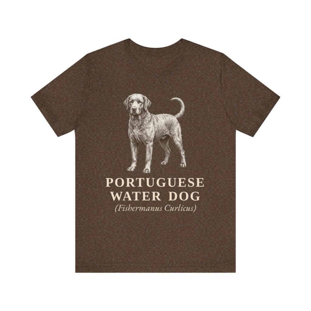 Portuguese Water Dog Latin Shirt, Vintage Dog Sketch Tee, Dog Latin Gift