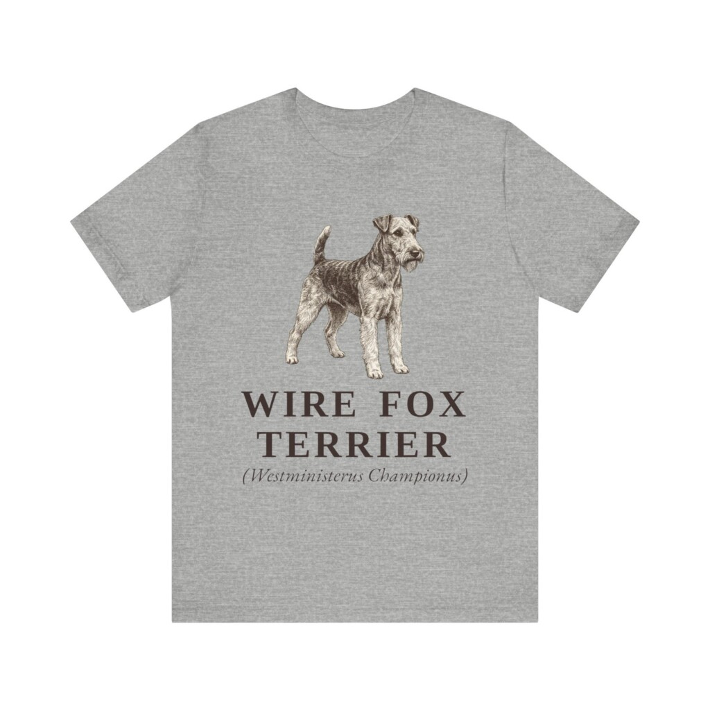 Fox Terrier (Wire) Latin Shirt, Vintage Dog Sketch Tee, Dog Latin Gift Fox Terrier (Wire) Latin Shirt, Vintage Dog Sketch Tee, Dog Latin Gift