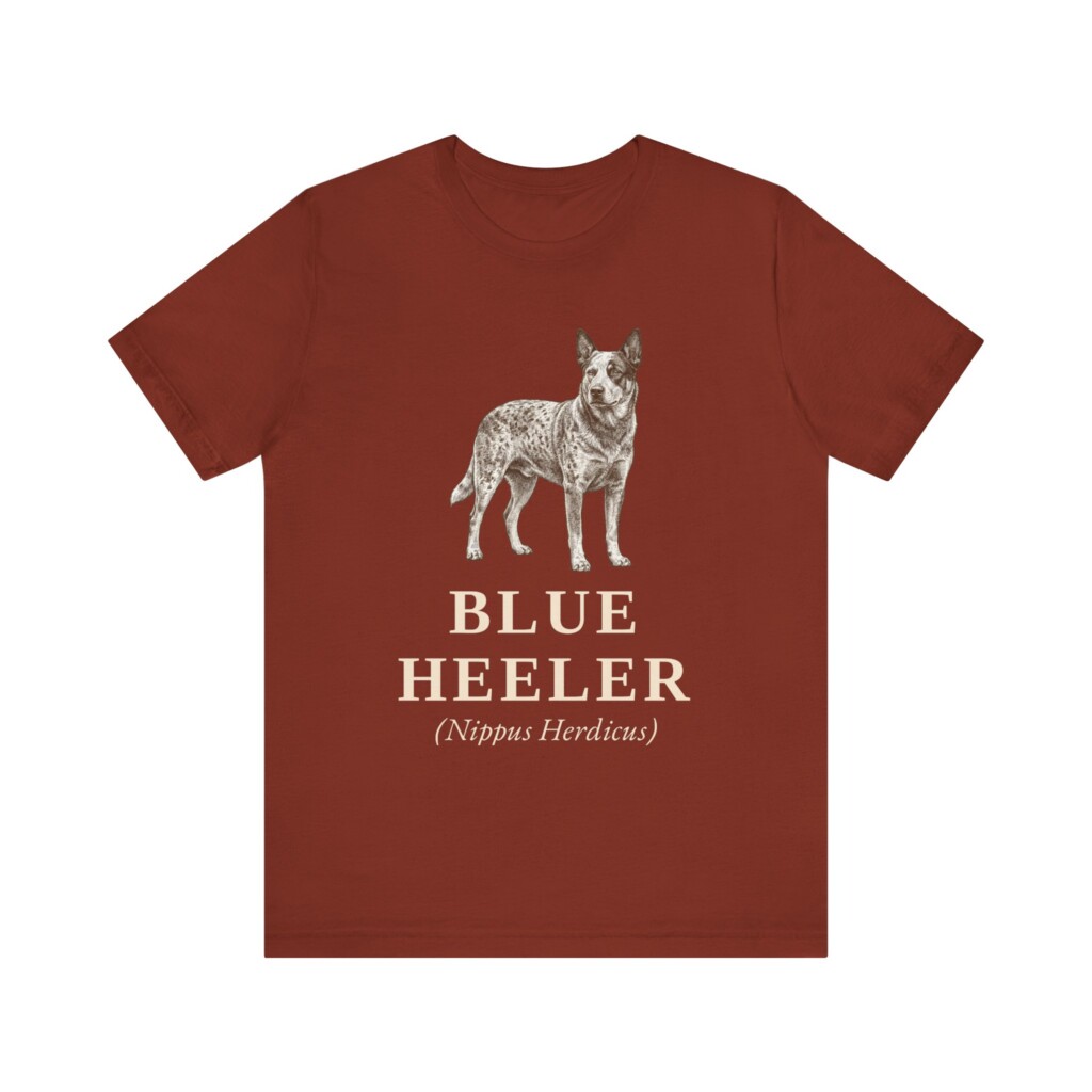 Blue Heeler Latin Shirt, Vintage Dog Sketch Tee, Dog Latin Gift Blue Heeler Latin Shirt, Vintage Dog Sketch Tee, Dog Latin Gift