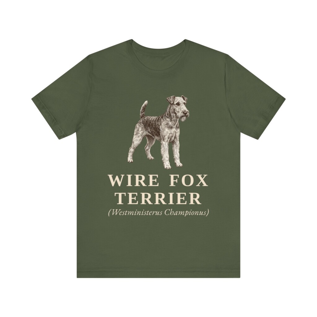 Fox Terrier (Wire) Latin Shirt, Vintage Dog Sketch Tee, Dog Latin Gift Fox Terrier (Wire) Latin Shirt, Vintage Dog Sketch Tee, Dog Latin Gift