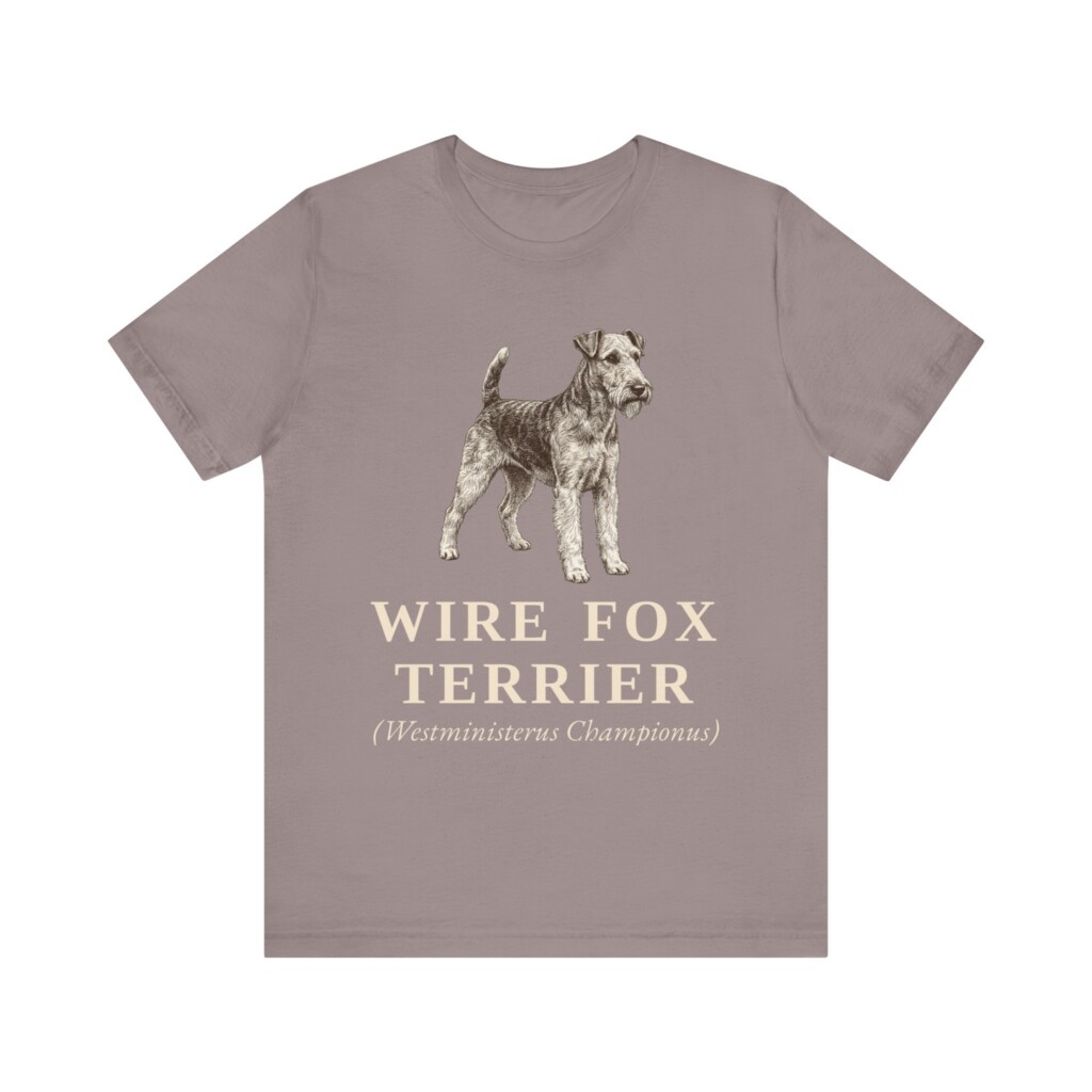 Fox Terrier (Wire) Latin Shirt, Vintage Dog Sketch Tee, Dog Latin Gift Fox Terrier (Wire) Latin Shirt, Vintage Dog Sketch Tee, Dog Latin Gift
