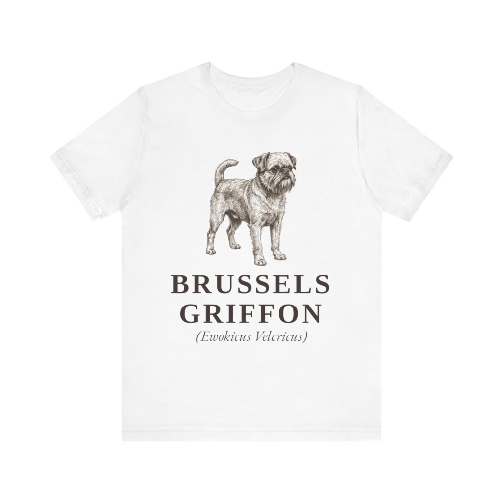 Brussels Griffon Latin Shirt, Vintage Dog Sketch Tee, Dog Latin Gift