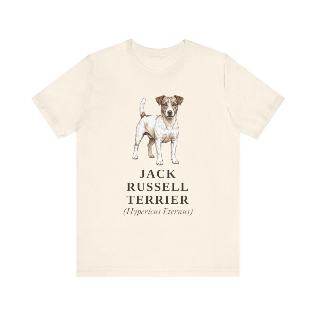 Jack Russell Terrier Latin Shirt, Vintage Dog Sketch Tee, Dog Latin Gift