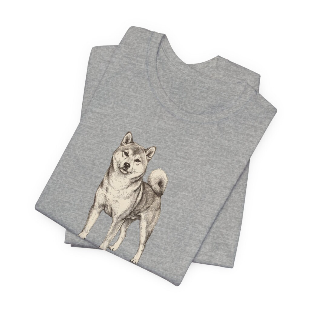 Shiba Inu Latin Shirt, Vintage Dog Sketch Tee, Dog Latin Gift