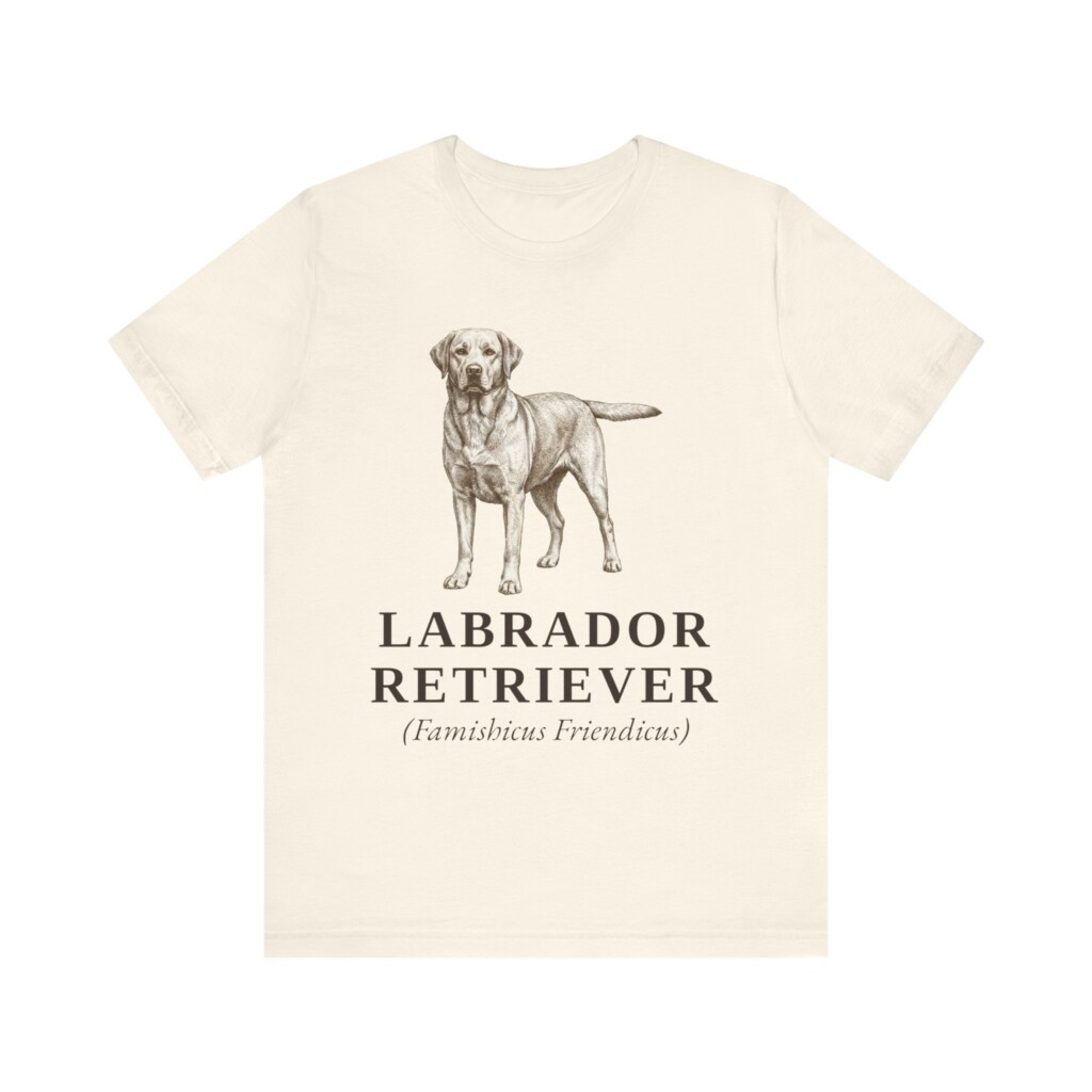 Labrador Retriever Latin Shirt, Vintage Dog Sketch Tee, Dog Latin Gift