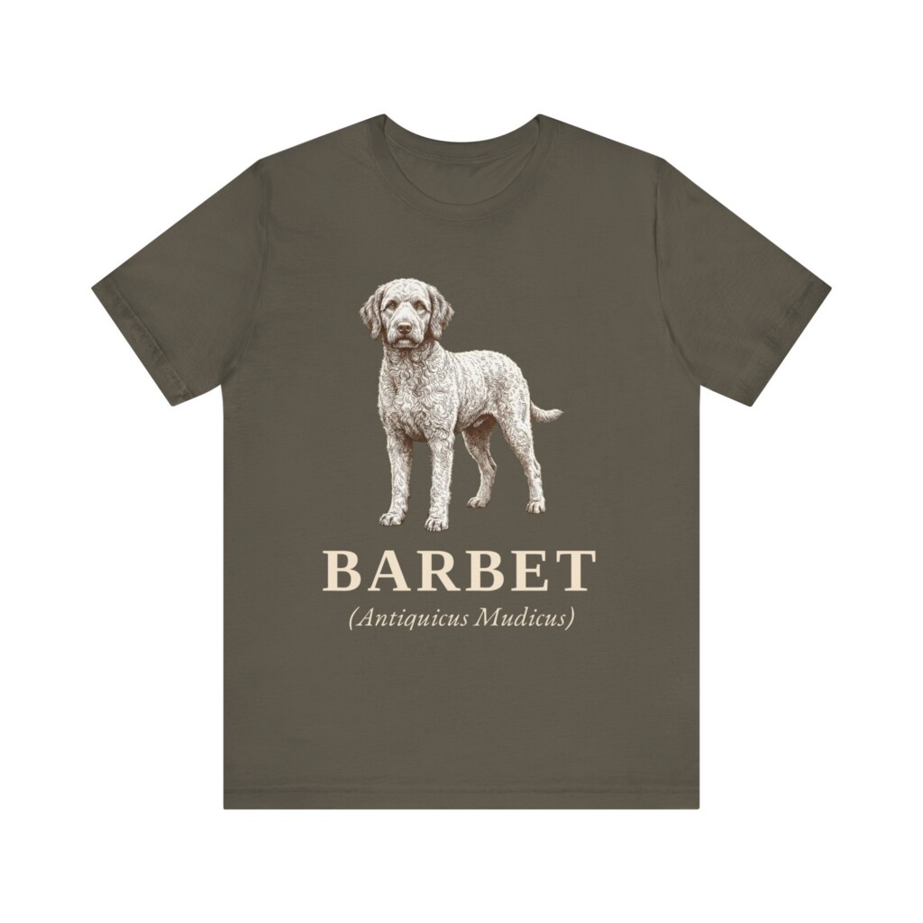 Barbet Latin Shirt, Vintage Dog Sketch Tee, Dog Latin Gift Barbet Latin Shirt, Vintage Dog Sketch Tee, Dog Latin Gift