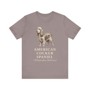 American Cocker Spaniel Latin Shirt, Vintage Dog Sketch Tee, Dog Latin Gift