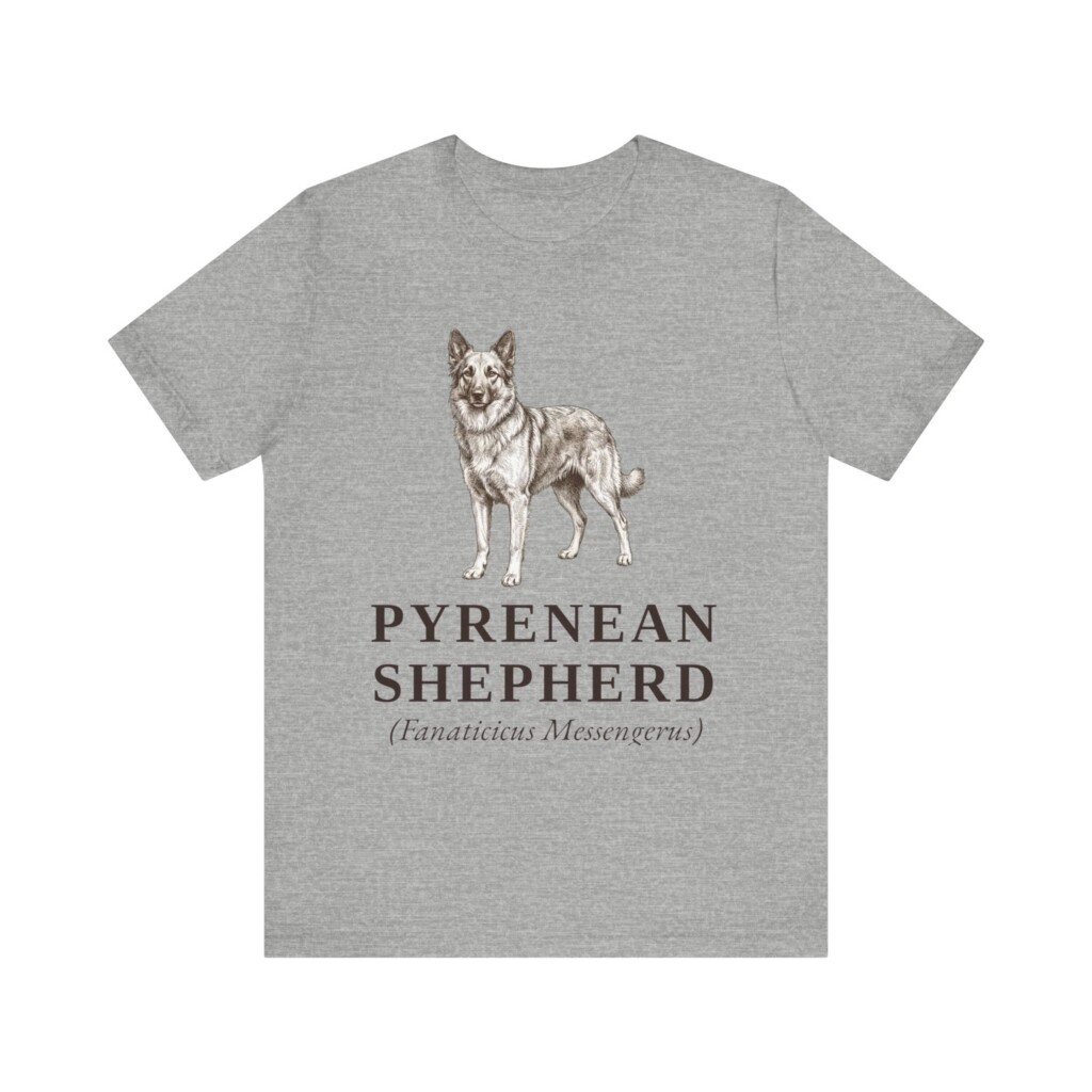 Pyrenean Shepherd Latin Shirt, Vintage Dog Sketch Tee, Dog Latin Gift Pyrenean Shepherd Latin Shirt, Vintage Dog Sketch Tee, Dog Latin Gift