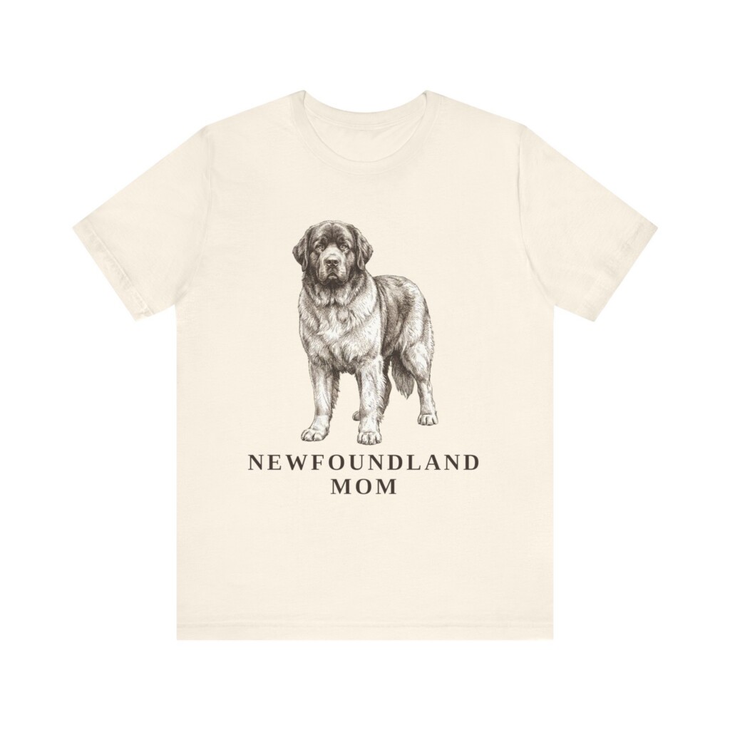 Newfoundland Dog Mom Shirt, Vintage Dog Sketch Tee, Dog Mom Gift Newfoundland Dog Mom Shirt, Vintage Dog Sketch Tee, Dog Mom Gift