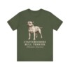 Staffordshire Bull Terrier Latin Shirt, Vintage Dog Sketch Tee, Dog Latin Gift