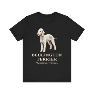 Bedlington Terrier Latin Shirt, Vintage Dog Sketch Tee, Dog Latin Gift