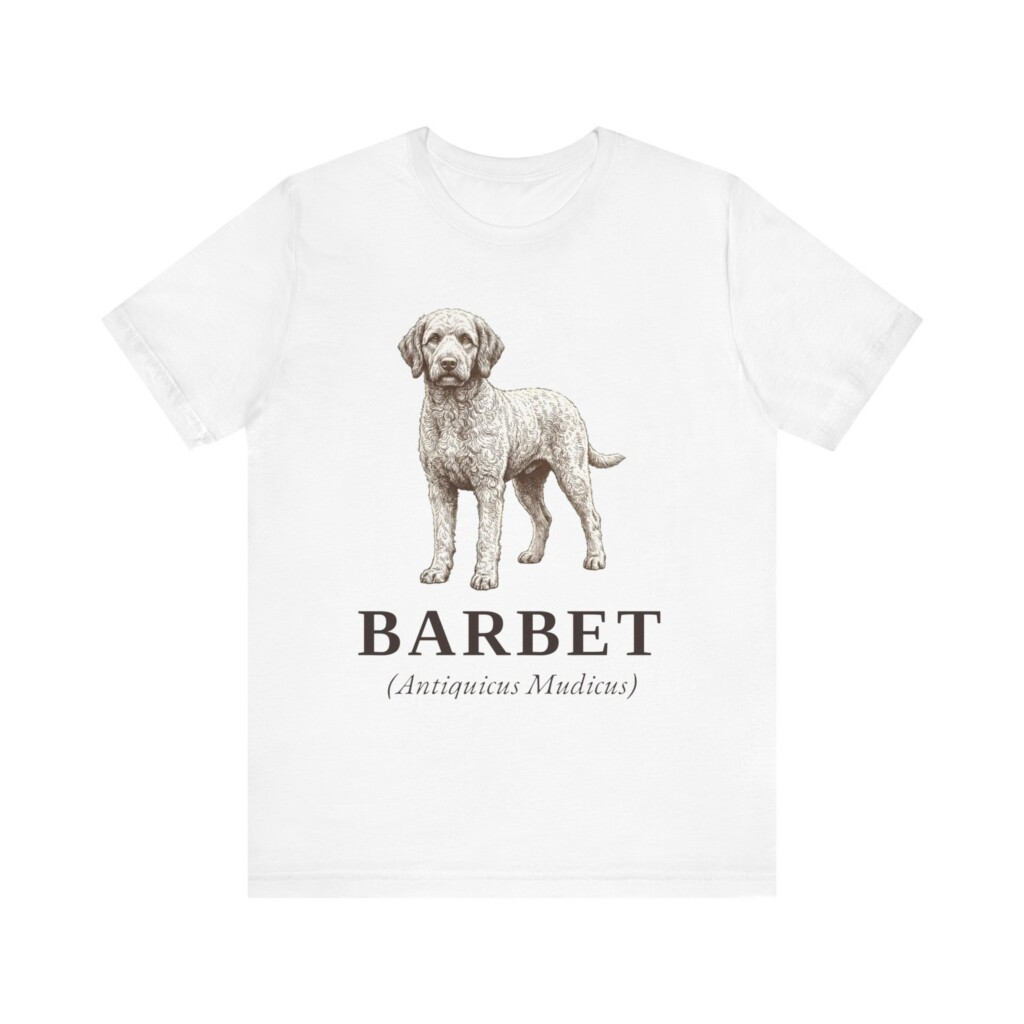 Barbet Latin Shirt, Vintage Dog Sketch Tee, Dog Latin Gift Barbet Latin Shirt, Vintage Dog Sketch Tee, Dog Latin Gift