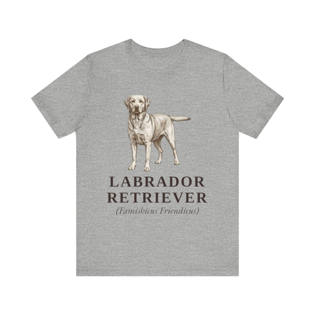 Labrador Retriever Latin Shirt, Vintage Dog Sketch Tee, Dog Latin Gift