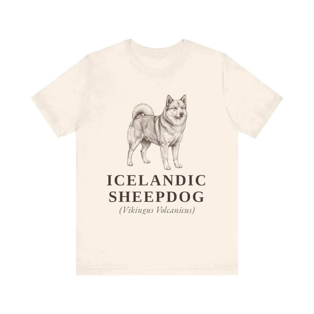 Icelandic Sheepdog Latin Shirt, Vintage Dog Sketch Tee, Dog Latin Gift Icelandic Sheepdog Latin Shirt, Vintage Dog Sketch Tee, Dog Latin Gift