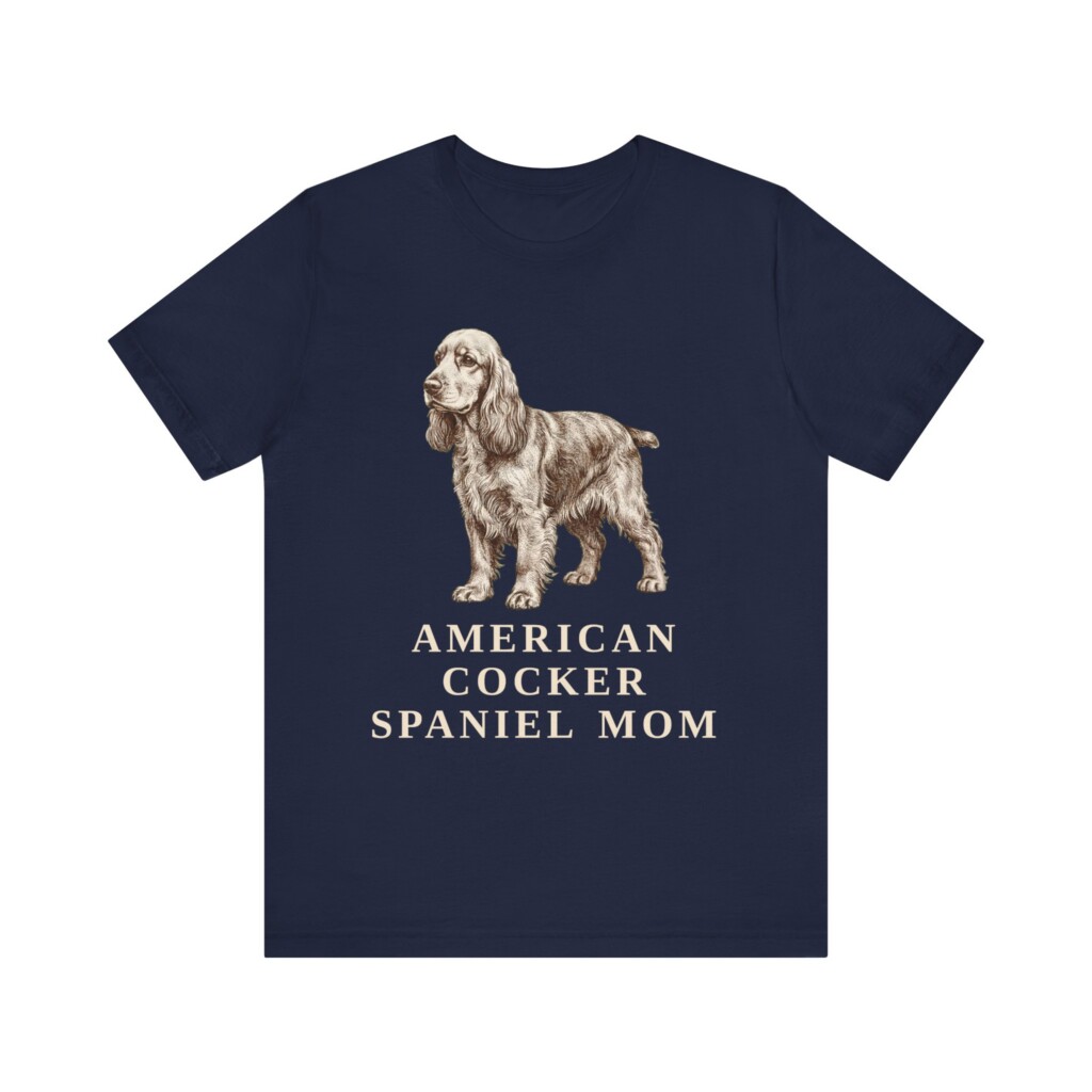 Cocker Spaniel Mom Shirt, Vintage Dog Sketch Tee, Dog Mom Gift