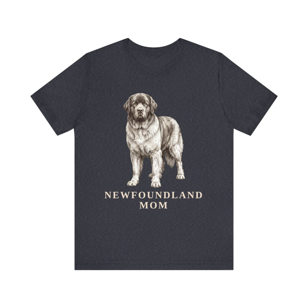 Newfoundland Dog Mom Shirt, Vintage Dog Sketch Tee, Dog Mom Gift Newfoundland Dog Mom Shirt, Vintage Dog Sketch Tee, Dog Mom Gift