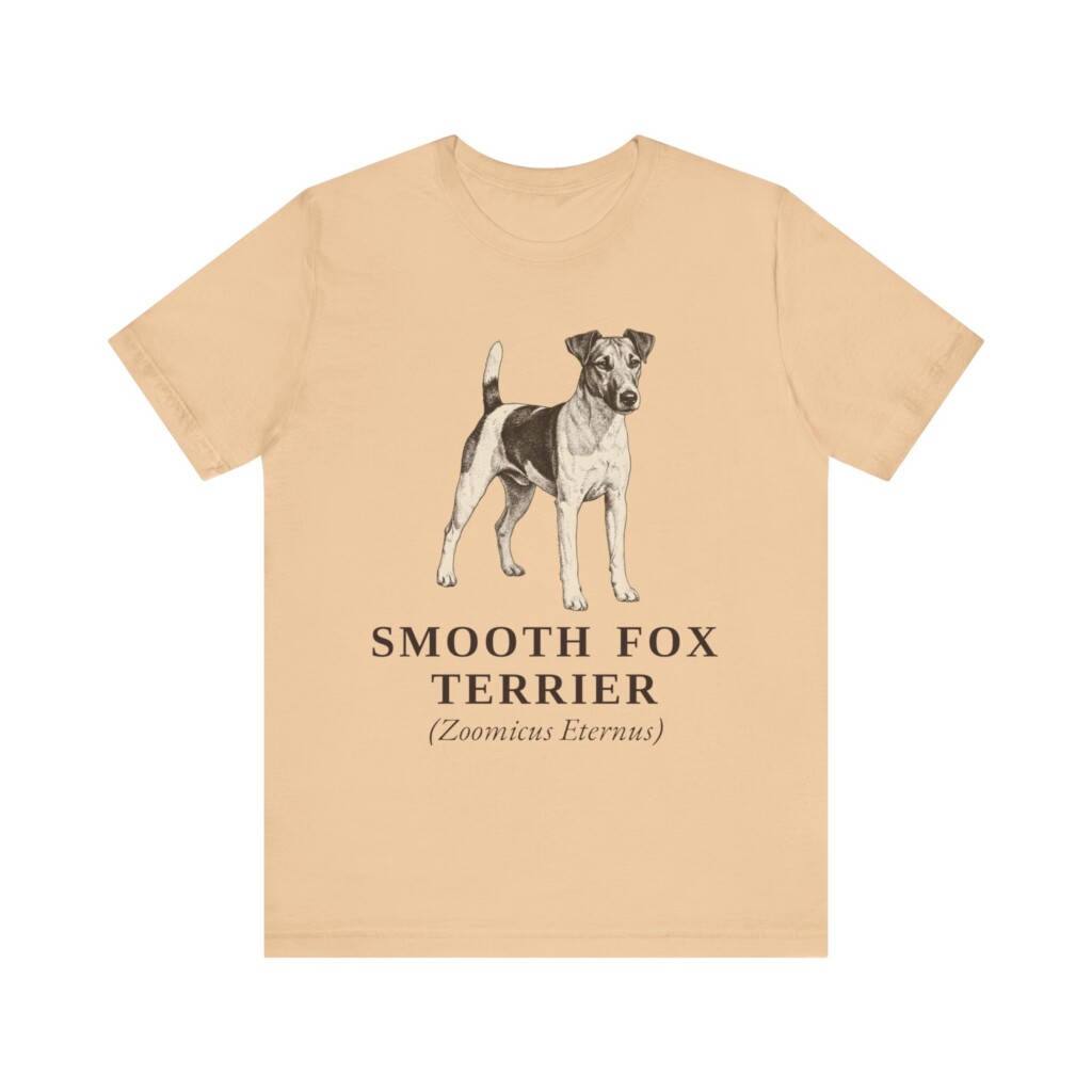 Fox Terrier (Smooth) Latin Shirt, Vintage Dog Sketch Tee, Dog Latin Gift Fox Terrier (Smooth) Latin Shirt, Vintage Dog Sketch Tee, Dog Latin Gift