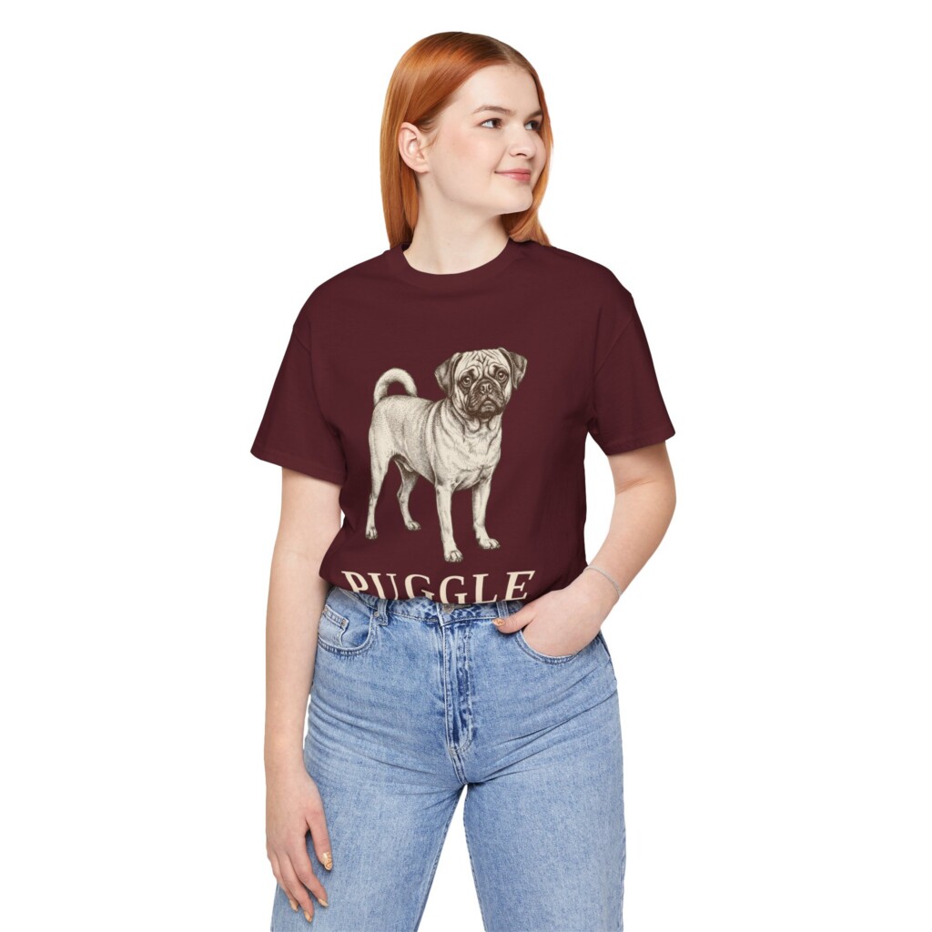Puggle Latin Shirt, Vintage Dog Sketch Tee, Dog Latin Gift Puggle Latin Shirt, Vintage Dog Sketch Tee, Dog Latin Gift