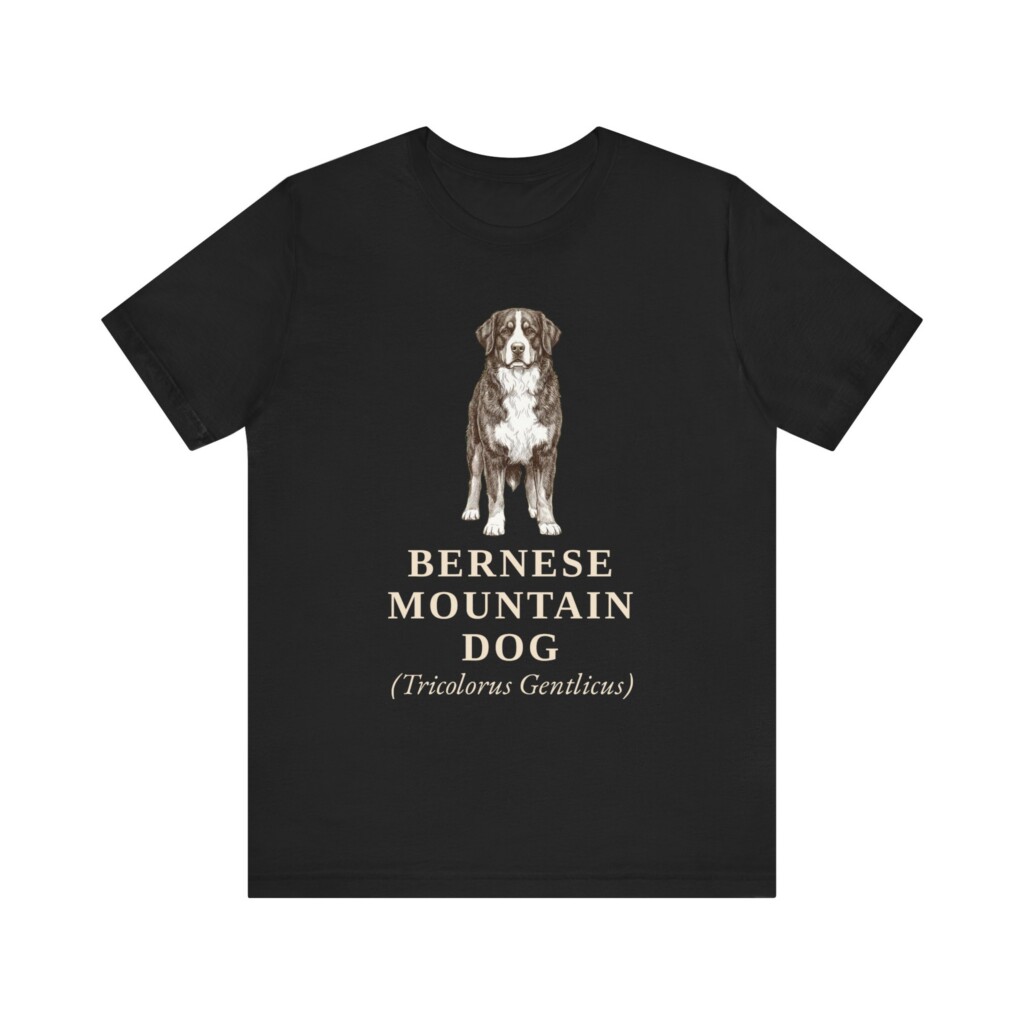 Bernese Mountain Dog Latin Shirt, Vintage Dog Sketch Tee, Dog Latin Gift