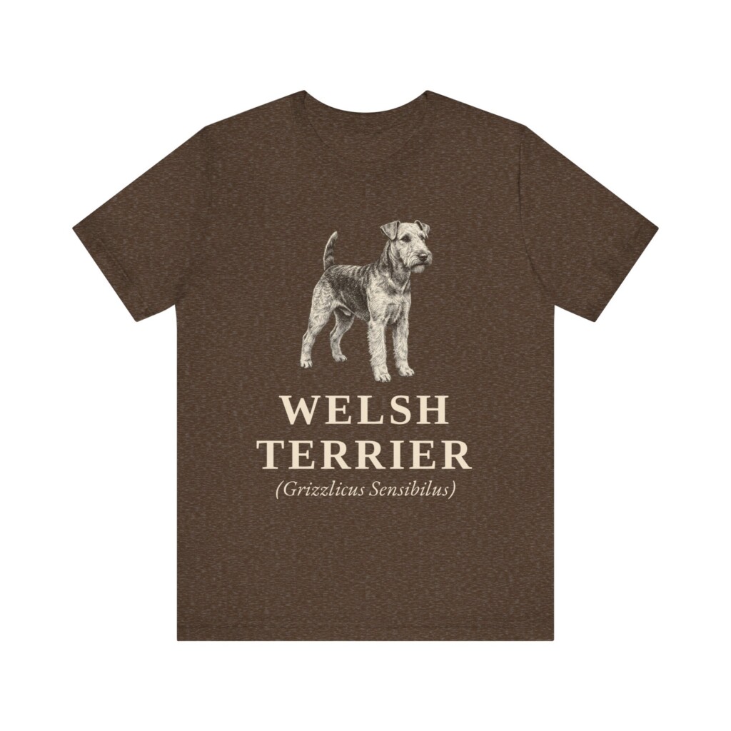 Welsh Terrier Latin Shirt, Vintage Dog Sketch Tee, Dog Latin Gift Welsh Terrier Latin Shirt, Vintage Dog Sketch Tee, Dog Latin Gift