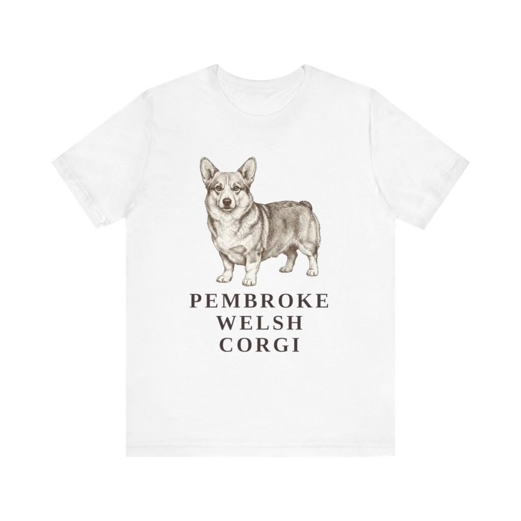 Corgi Lover Shirt, Vintage Dog Sketch Tee, Dog Lover Gift