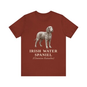 Irish Water Spaniel Latin Shirt, Vintage Dog Sketch Tee, Dog Latin Gift