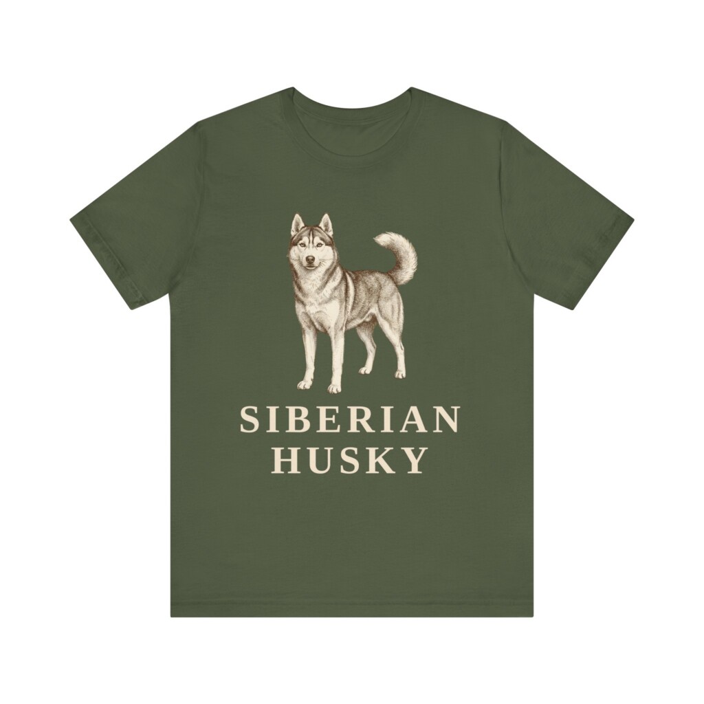 Husky Lover Shirt, Vintage Dog Sketch Tee, Dog Lover Gift