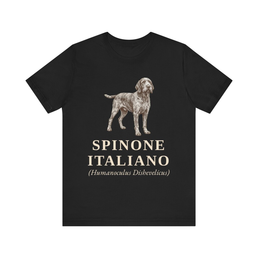 Spinone Italiano Latin Shirt, Vintage Dog Sketch Tee, Dog Latin Gift