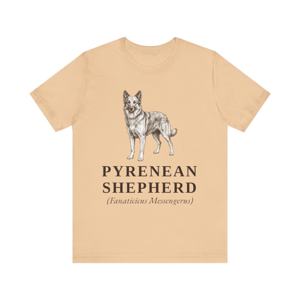 Pyrenean Shepherd Latin Shirt, Vintage Dog Sketch Tee, Dog Latin Gift Pyrenean Shepherd Latin Shirt, Vintage Dog Sketch Tee, Dog Latin Gift