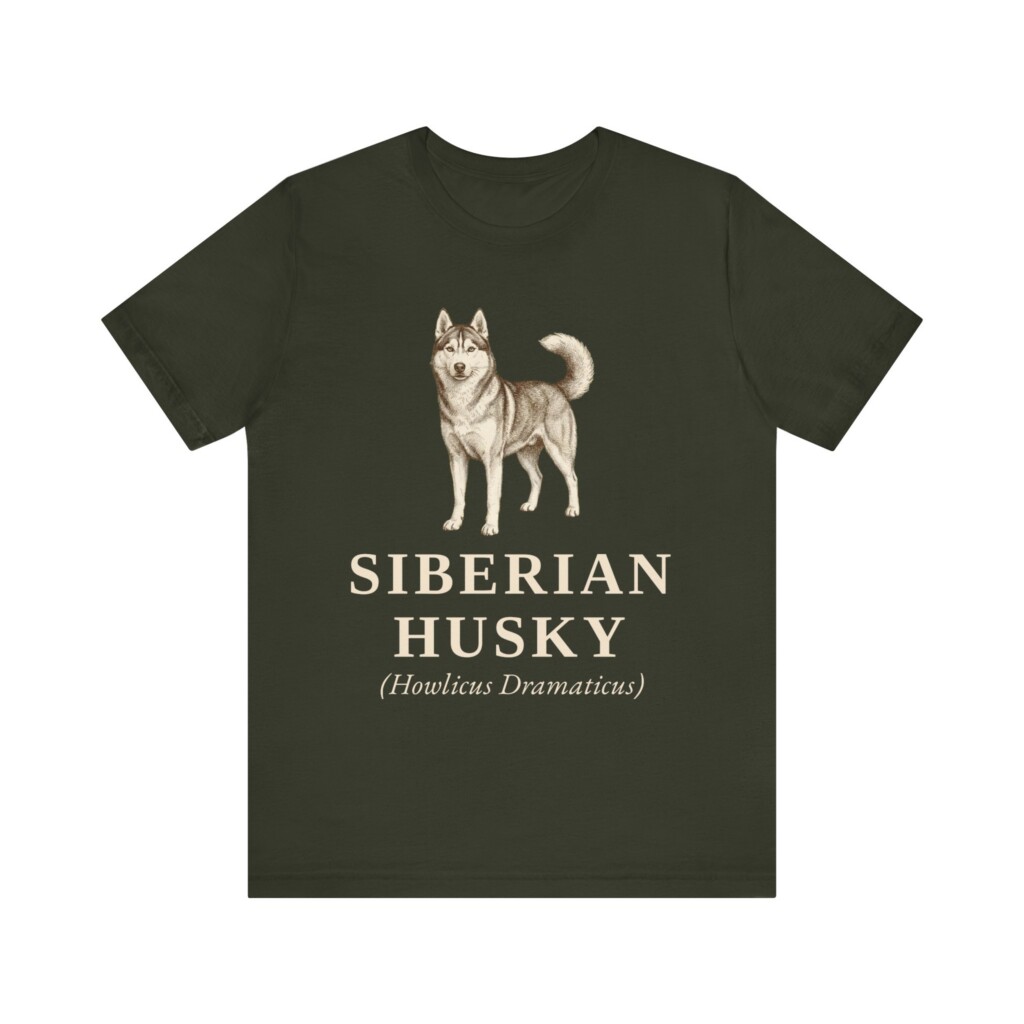 Siberian Husky Latin Shirt, Vintage Dog Sketch Tee, Dog Latin Gift Siberian Husky Latin Shirt, Vintage Dog Sketch Tee, Dog Latin Gift