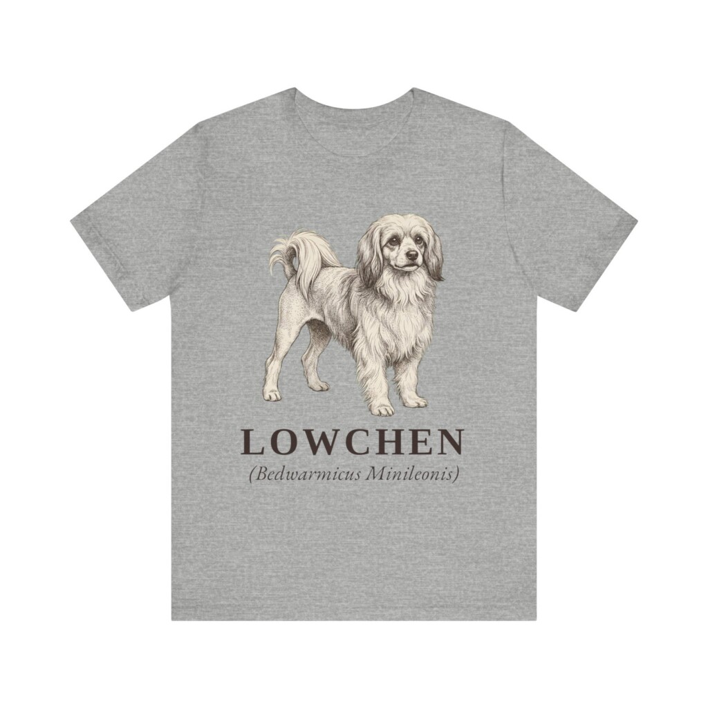 Lowchen Latin Shirt, Vintage Dog Sketch Tee, Dog Latin Gift